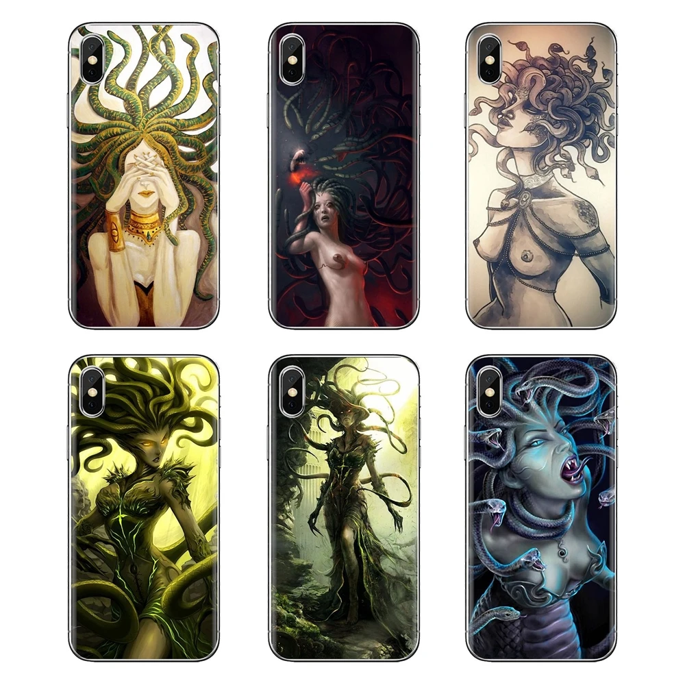 For Huawei Honor 7X V10 6C V9 6A Play 9 Mate 10 Pro Y7 Y5 P8 P10 Lite Plus GR5 2017 Soft Covers Greek Mythology Creatures Medusa |