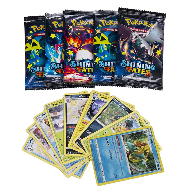 324Pcs Box Pokemon Card Shining Fates Style English Booster Battle Carte Trading Card Game Collection Cards Toys Kids Gifts 3