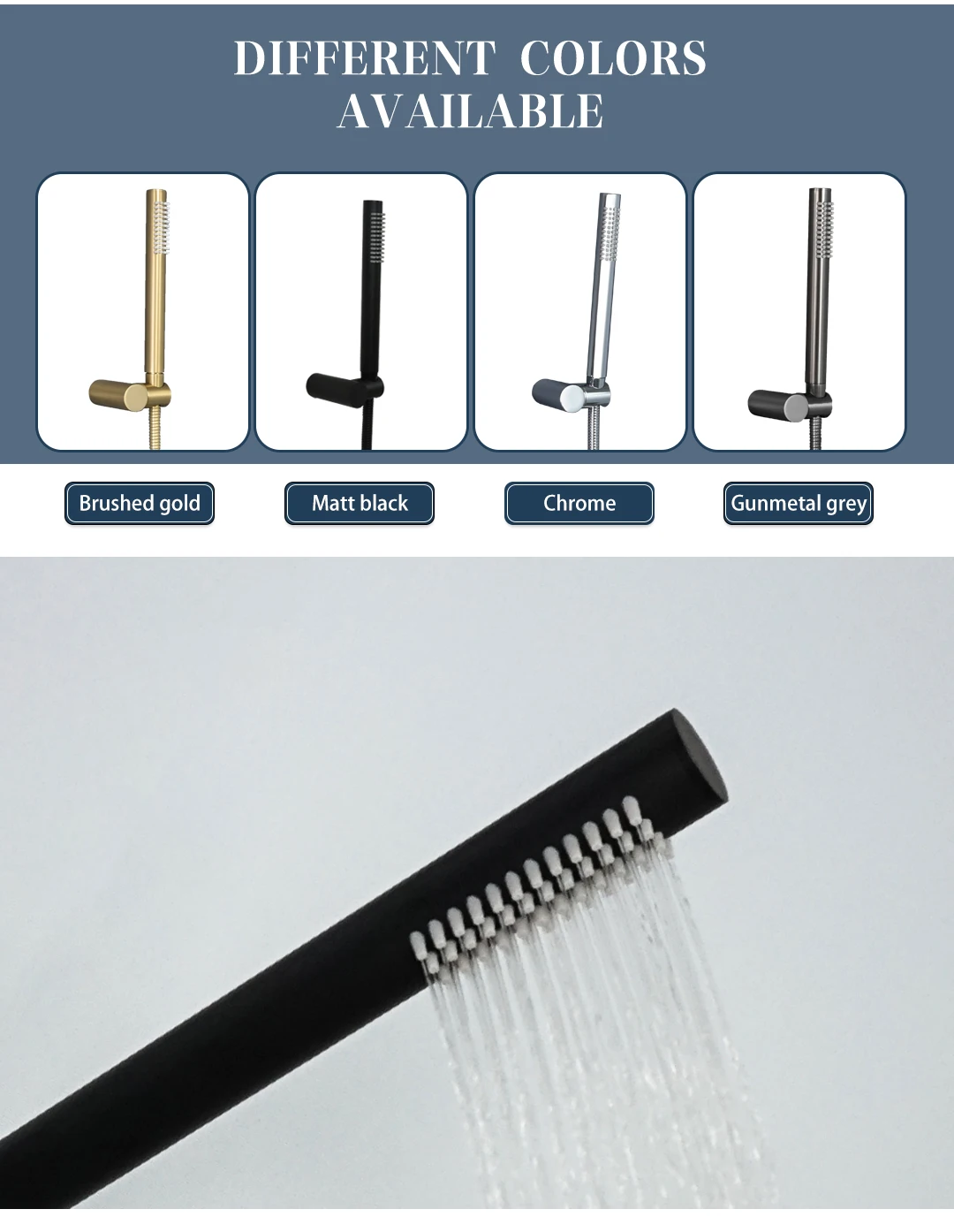 Pommeau De Douche à Main, 7 Modes De Couleur, Pommeau De Douche LED