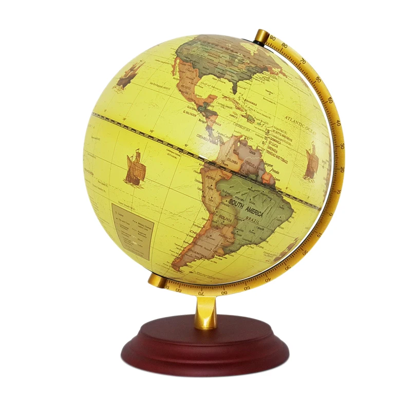 

25Cm World Earth Globe Map Geography Globes for Desktop Decoration Education Home Office Aid Miniatures Kids Gift