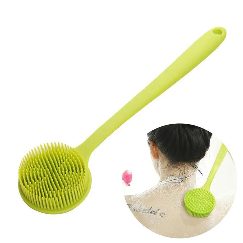 Soft Silicone Body Brush Back Scrubber Body Bath Brush Exfoliating Footbrush for the Bath Body Brush with Long Handle o1 40|Bath Brushes, Sponges Scrubbers| - AliExpress Soft Silicone Body Brush Back Scrubber Body Bath Brush Exfoliating Footbrush for the Bath Body Brush with Long Handle o1 40|Bath Brushes, Sponges Scrubbers| - AliExpress