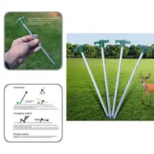 

Backpacking Tent Stakes Practical Smooth Surface Compact for Trip Camping Canopy Stakes Camping Tent Stakes