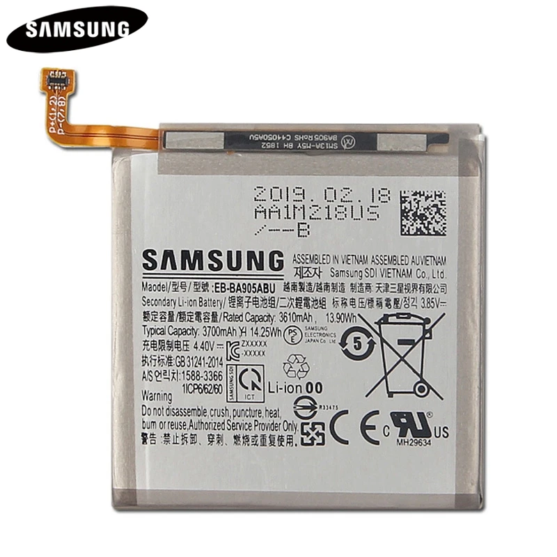 Аккумулятор для телефона EB-BA905ABU для samsung Galaxy A80 A90 сменный аккумулятор 3700 мАч