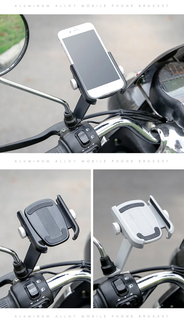 YPAY Новейший алюминиевый велосипед держатель для телефона Подставка moto rcycle зеркало заднего вида держатель для телефона руль поддержка телефона moto крепление