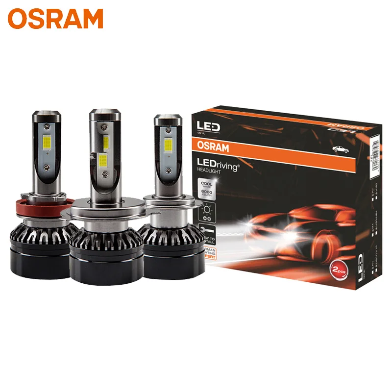 Osram lâmpadas led para farol de neblina, 2x, led h1, h4, h7, h8, h11