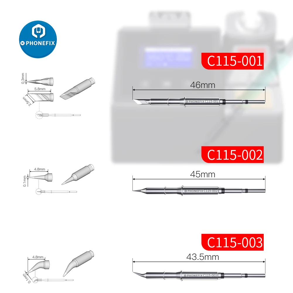 electric screwdriver set OEM JBC C115 Tip NT105-A NT115-A NANE/NASE NANO C115-101/112/105 Original Welding Soldering iron tip SUGON T36 Iron Tips power tool combo kits