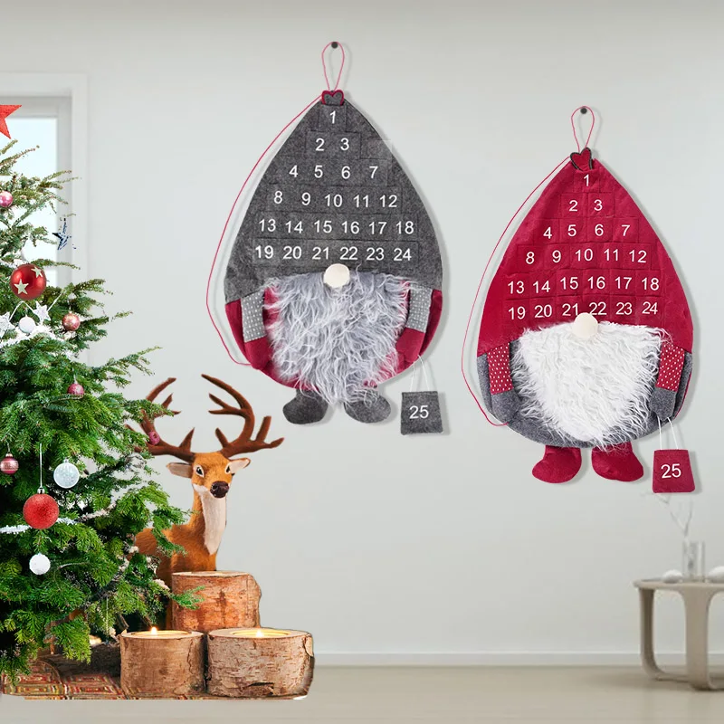 Description Picture 3 of itemNumber 1-25 Digital Wooden Christmas Advent Calendar Countdown DIY Xmas Tree Ornament Hanging Pendant Gift Decor Labels Tags