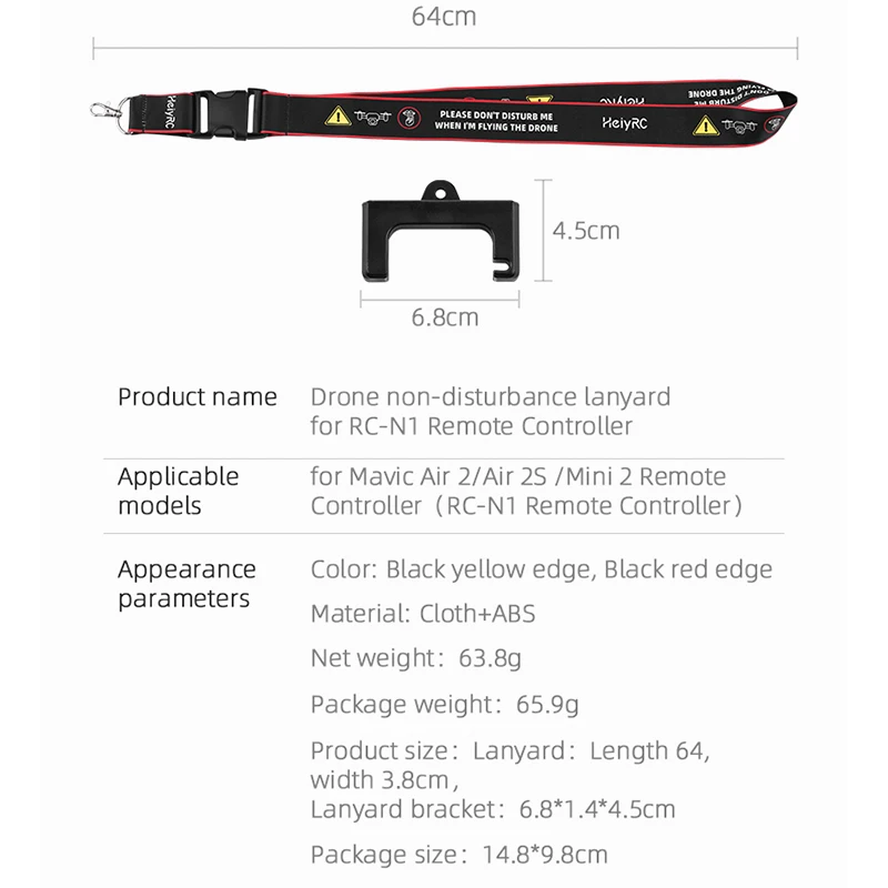 lanyard for RC-NI Remote Controller Applicable for Mavic Air 2/