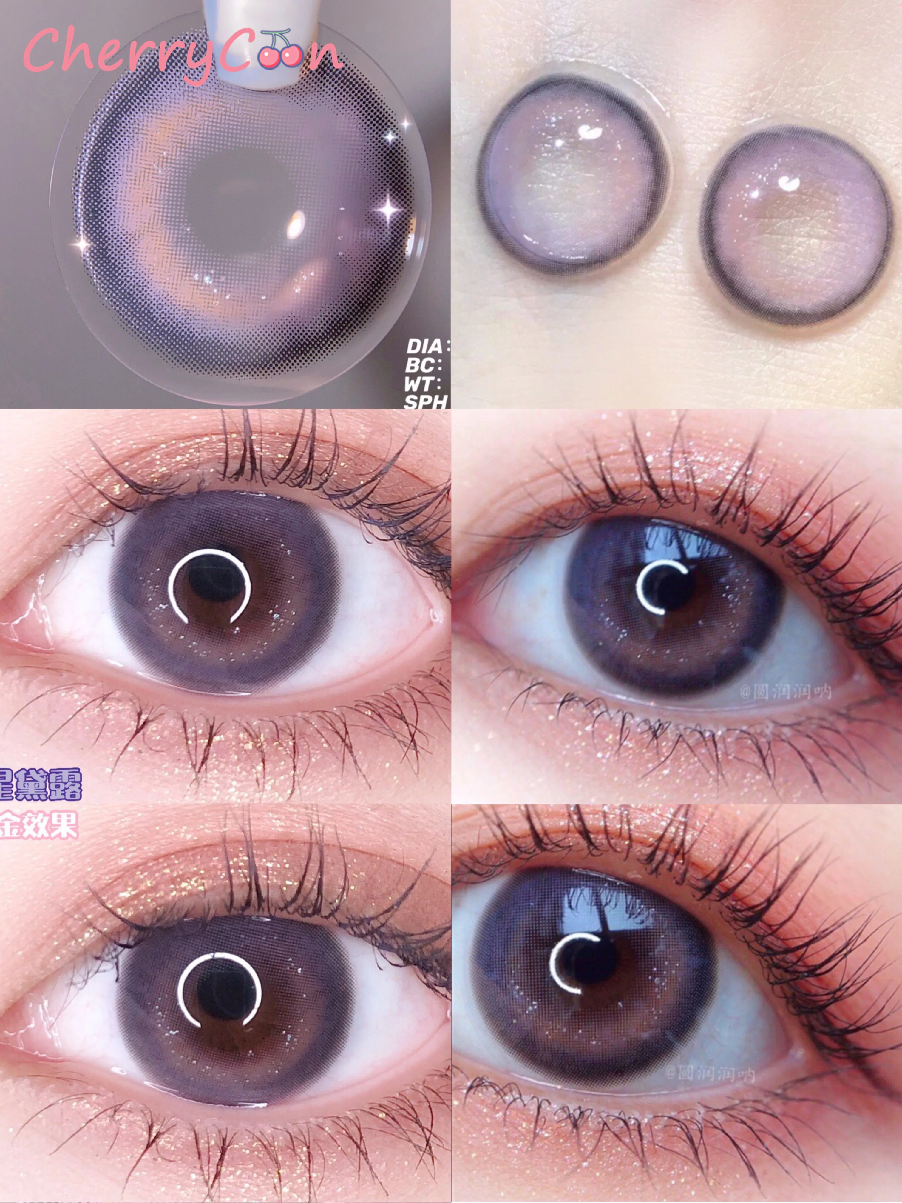 Cherrycon Natural Violet Ao Contact Lenses Colored Soft For Eyes Beauty  Pupil Contact Lens Myopia 2pcs/pair Degrees Prescription - Color Contact  Lenses - AliExpress