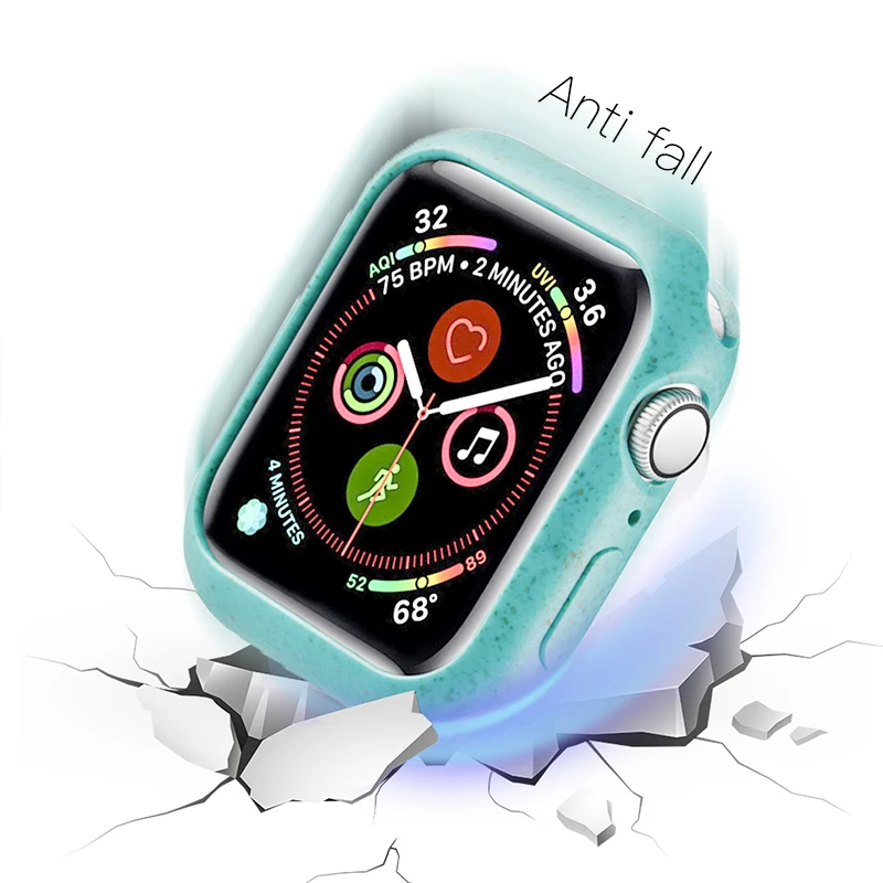 KUULAA бампер для Apple Watch Series 5 4 3 2 1 шт. чехол для Apple Watch тонкий защитный чехол рамка 40 44 38 42 мм чехол ремешок