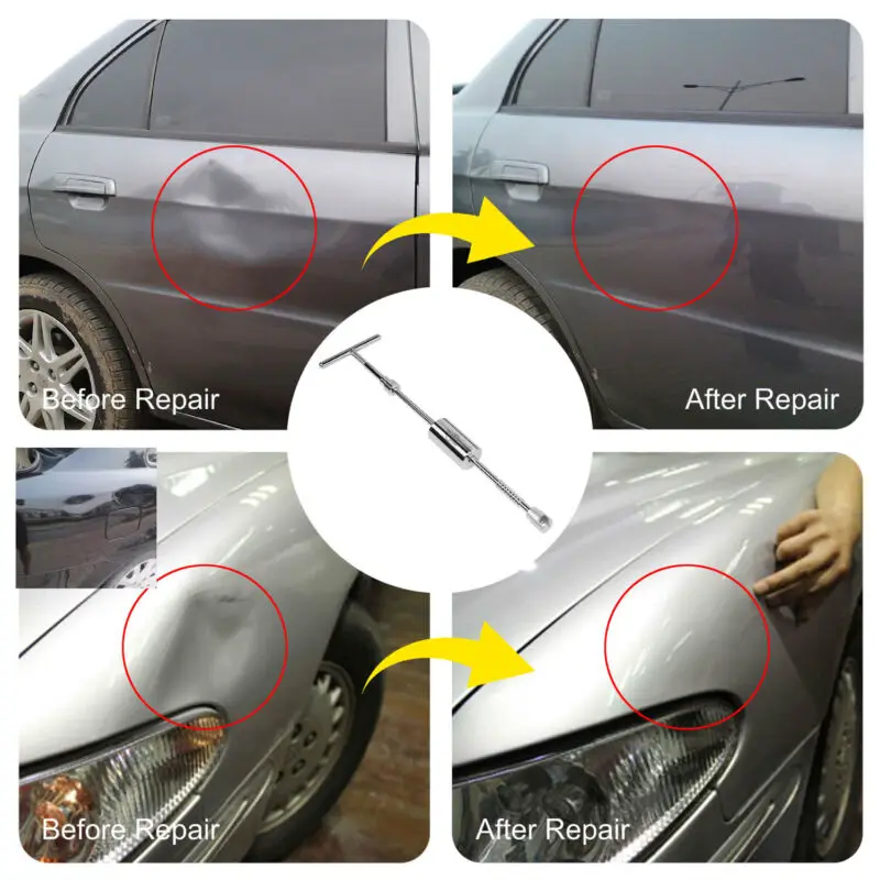 US $74.12 Pdr Car Dent Repair Tools Kit Hail Removing Dents Tool Set Dent Puller Tool Bag Line Lamp Инструмент Для Ремонта Авто
