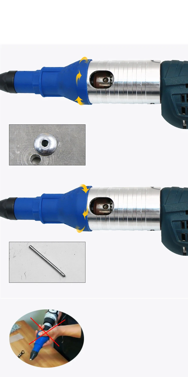 Электрическая Заклепка гайка пистолет клепки инструмент беспроводные клепки Дрель адаптер вставка гайка инструмент многофункциональная