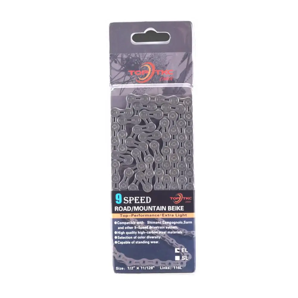 9-speed(gray) Studyset велосипедная цепь полые велосипедные цепи 9 10 11 скоростей Сверхлегкие MTB Горный шоссейный велосипед переменная 10X10L27/30 скоростей - Цвет: 9-speed(gray)