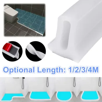 

4Size 30mm Silicone Self-Adhesive Bath Shower Screen Door Sealing Strip Dry Wet Depart Sealing Strip Window Fixture Accessories