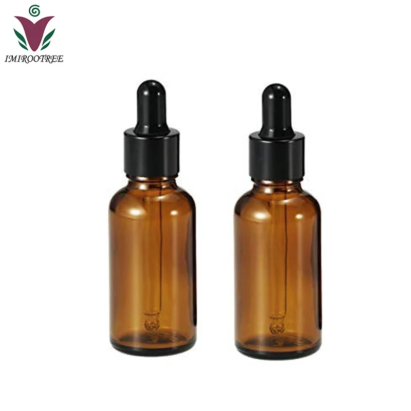 

6pcs Empty 30ml Amber Glass Dropper Bottles with Glass Eye Dropper Pipette for Essential Oils Aromatherapy