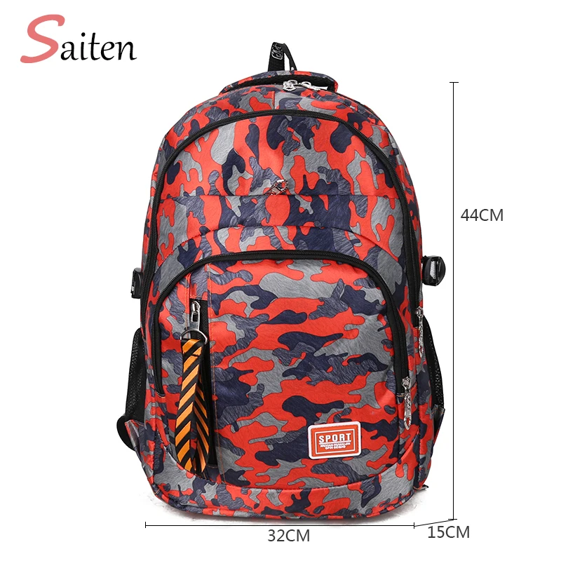 

Waterproof Oxford Women Printed Backpack Multiple Pockets School Bags For Teenagers Girls Backpacks Flower Embroidery Backpack