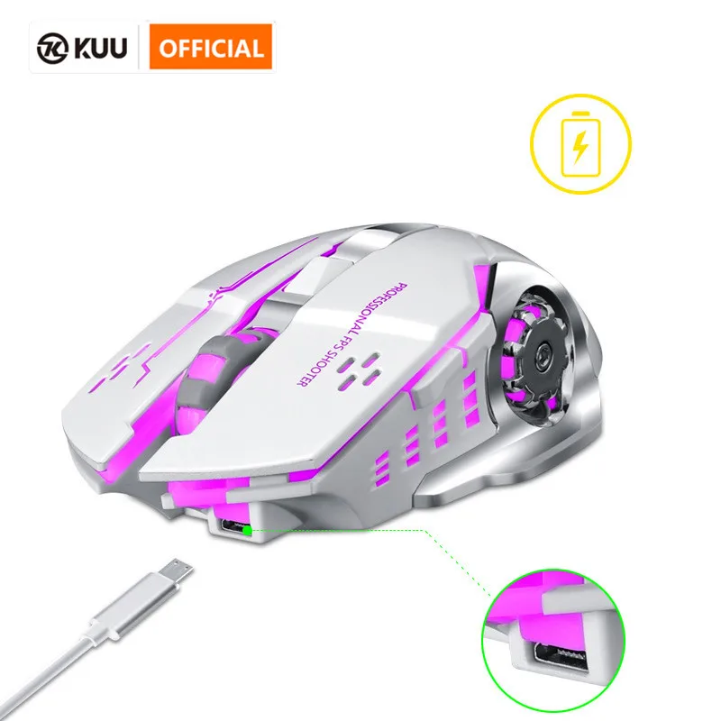 Беспроводная мышь T WOLF Q13 аккумуляторная Бесшумная эргономичная игровая с 6