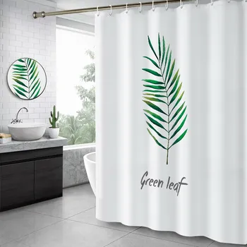 

Nordic Bath Curtain Waterproof Cloth Bath Thickening Mildew-proof Toilet Shower Curtain Separation Bath Curtain Home Decor
