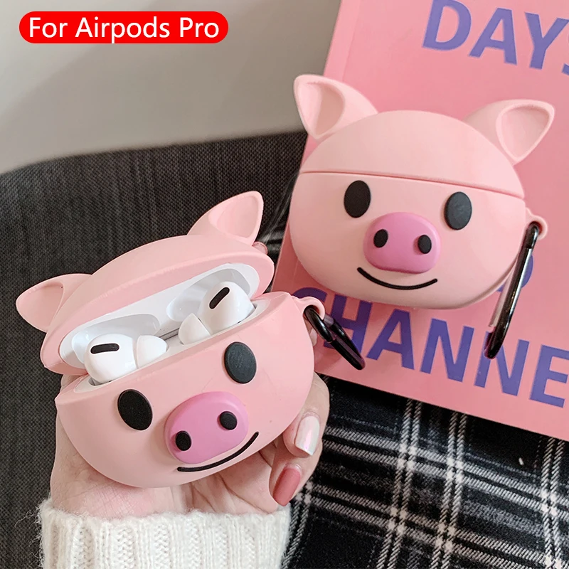 Милые Мультяшные беспроводные bluetooth-наушники для airpods pro Чехол защитный чехол Apple Airpods Pro гарнитура силиконовый мягкий чехол s