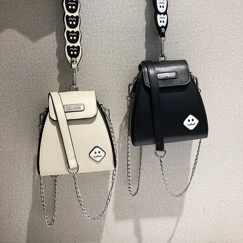 

WOMEN'S Bag CHIC Retro Small Bag 2018 New Style Korean-style Fashion Hand Students Shoulder Bag with Chain