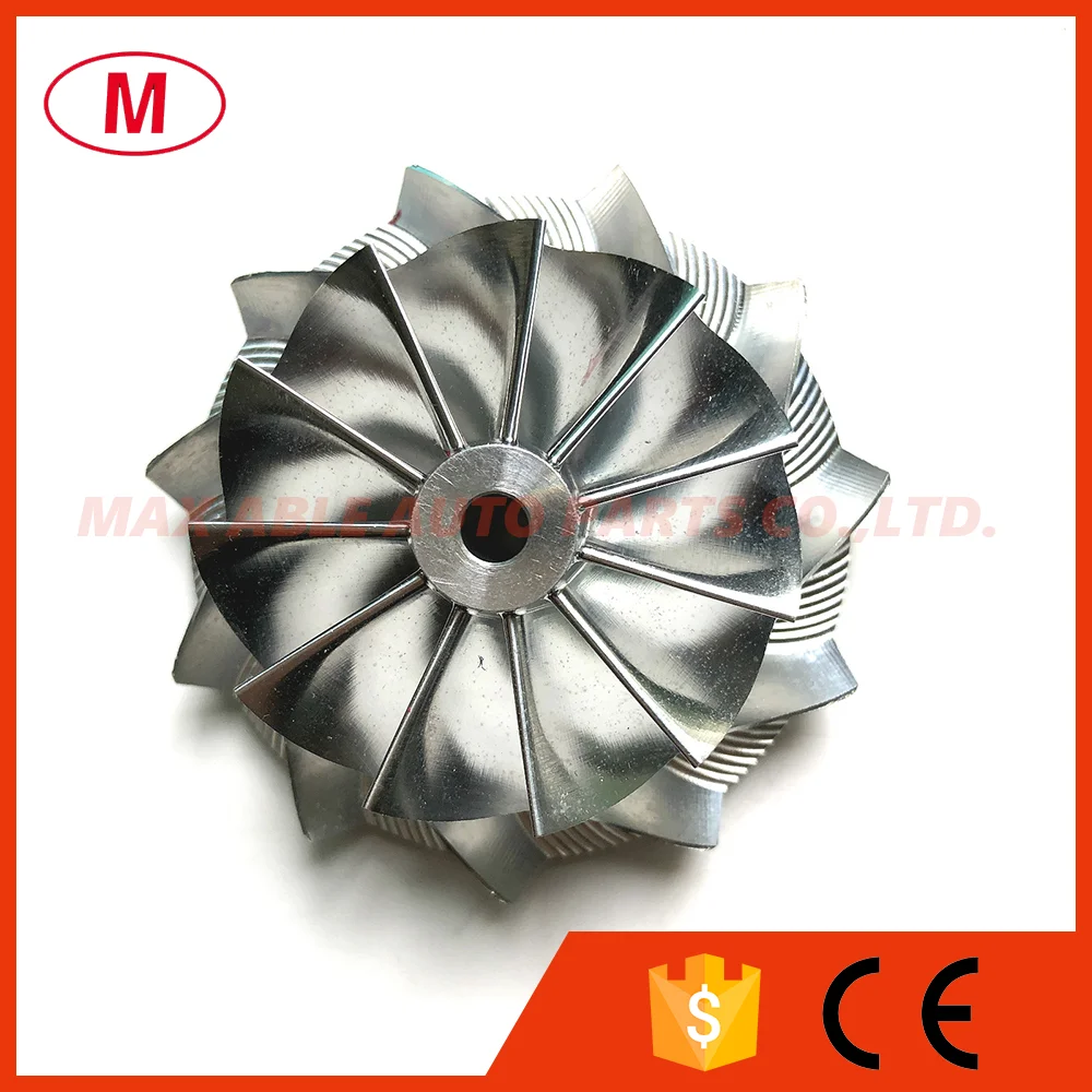 TD04 45.47/60.48mm 11+0 blades Forward Performance Turbo Billet compressor wheel/Aluminum 2618/Milling wheel for Turbocharger