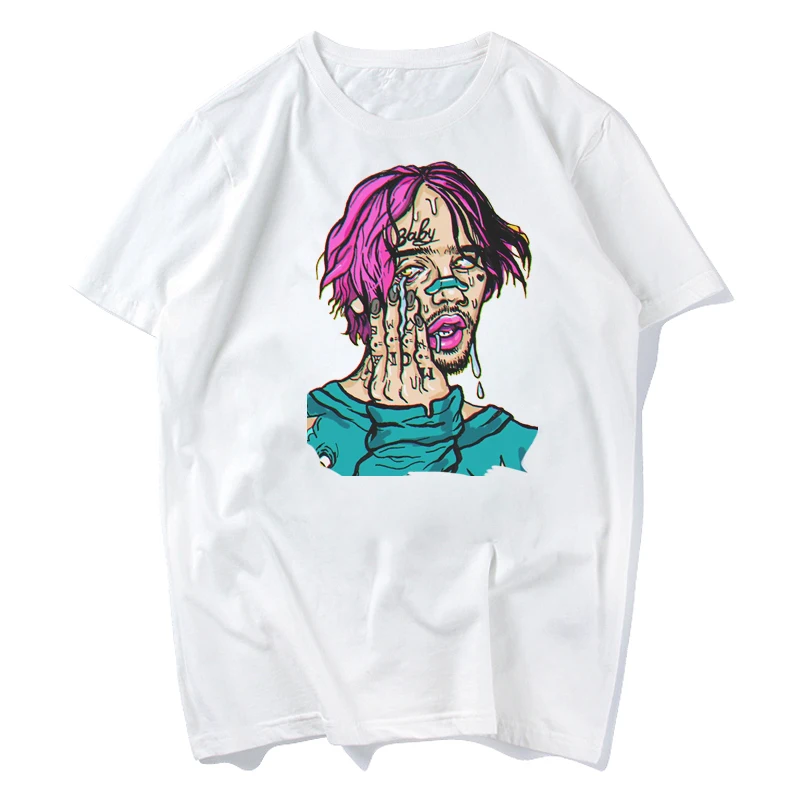 Новые женские летние футболки с круглым вырезом и коротким рукавом Lil Peep, мужские футболки в стиле панк-рок, хип-хоп, топы, футболки Lil Peep