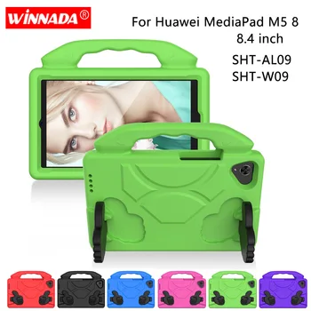 

For Huawei M5 8.4 inch case SHT-AL09, SHT-W09 EVA shockproof tablet Stand Protective Coque Cover for huawei MediaPad M5 8 case
