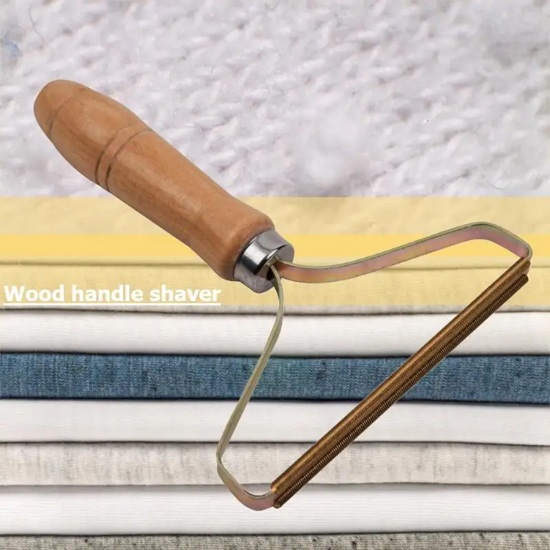 Деревянные портативные ролики для удаления ворса, мини-триммер для волос, эффективный ручной инструмент для удаления ворса