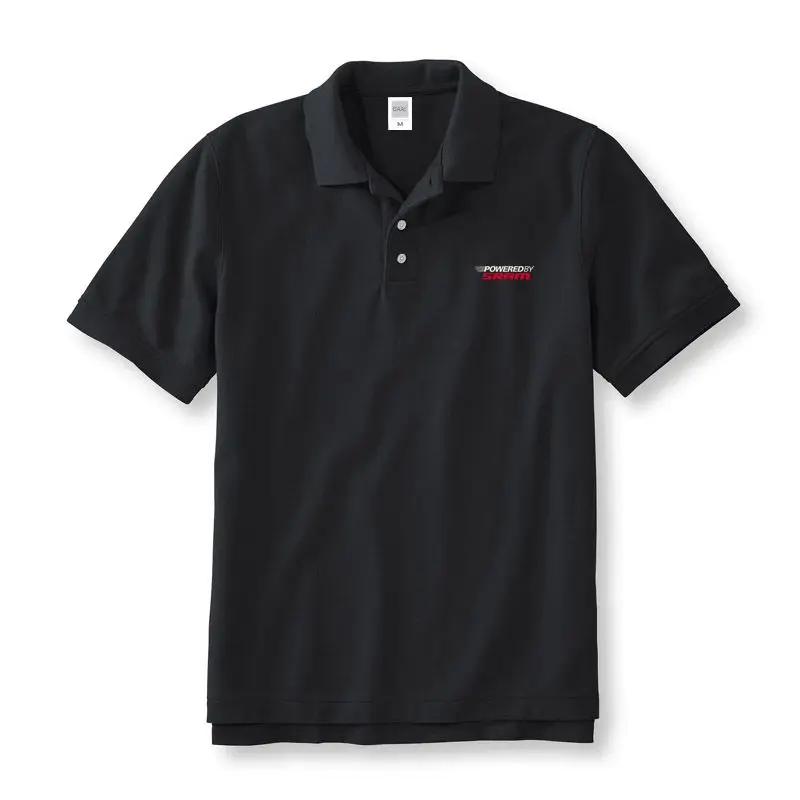 Powered By Sram Cotton Polo Shirts Men& Women Unisex Business& Casual Male MaleMan Polos Short Sleeve Solid New 96BTF - Цвет: Black