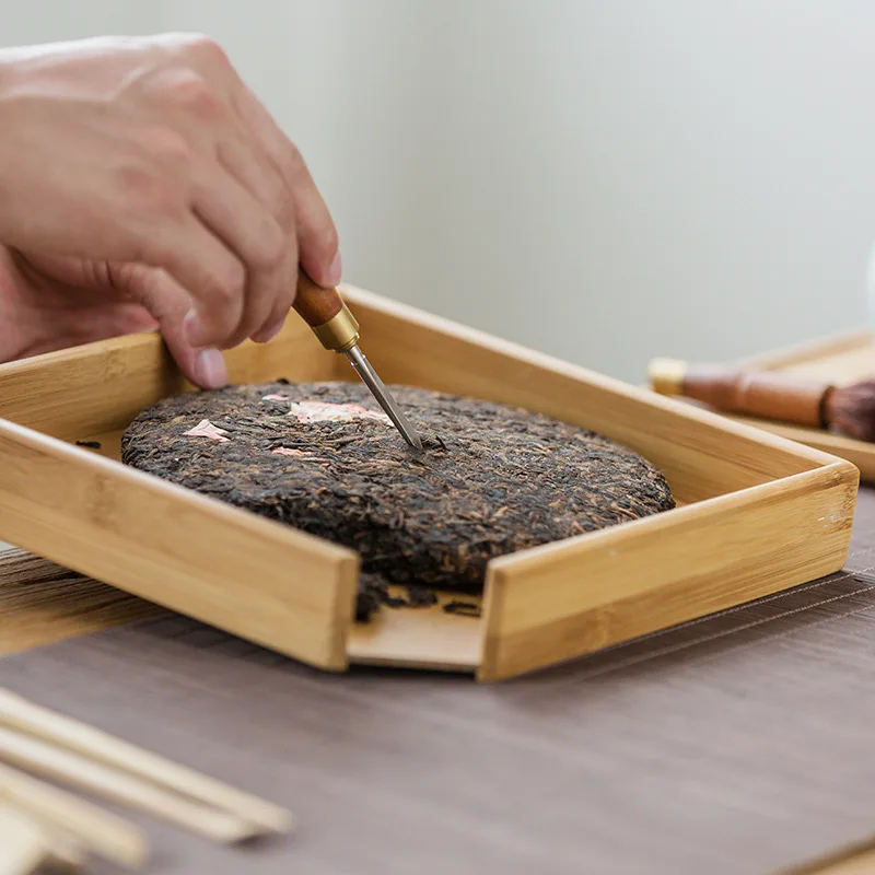 Pu 'Er Tea Knife Solid Wood Tea Needle Special Tool Rosewood Ebony Tray Ceremony Utensils Pu Erh Needle tea cutter,tea needle set,tea making tools