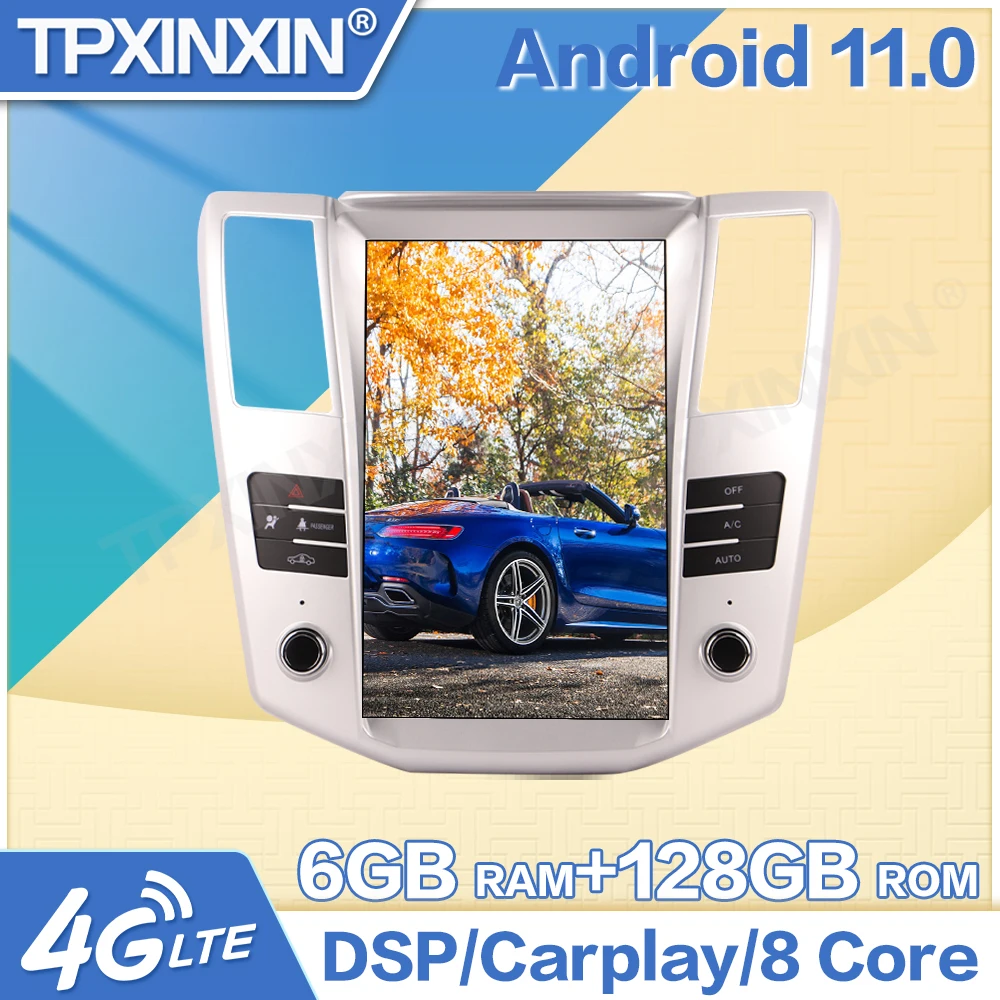 

Автомагнитола для Lexus RX RX300, RX330, RX350, RX400H, 2004-2007, Android 11