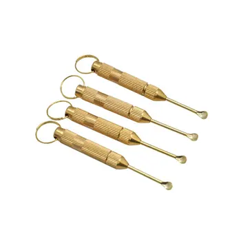 

Metal Snuff Bottle Spoon for Tobacco Spice Vanilla Powder Small Gold Shovel for Smoking Pipe Sniffer Snorter Vial Tool