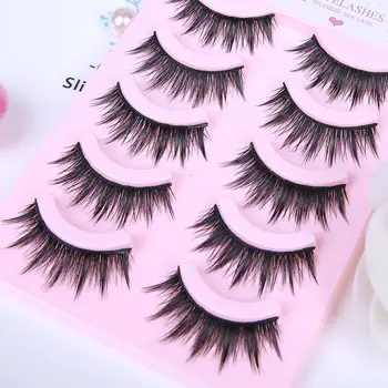 

5Pairs 16mm False Eyelashes Set Magnetic Lashes Natural Bushy Fake Eyelashes Makeup Beauty Eyelash Extension Tools Wholesale 003