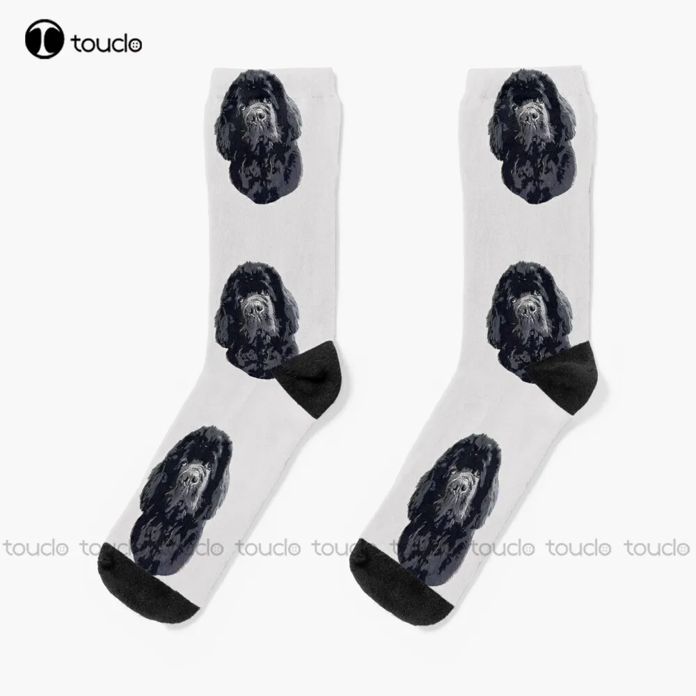 

Newfoundland Cute Head Tilt Socks Custom Socks Christmas New Year Gift Custom Gift Unisex Adult Teen Youth Socks Women Men Sock
