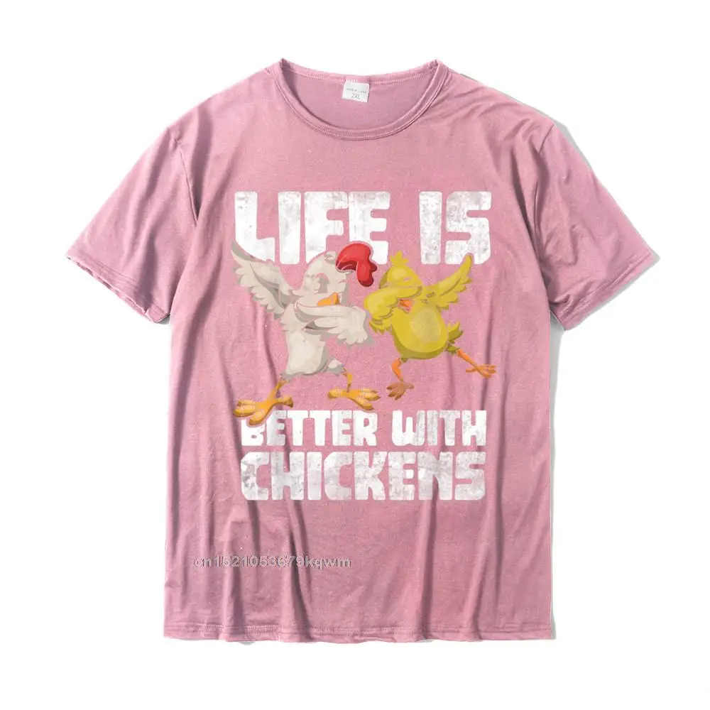  Men T Shirt Print Simple Style Tops Shirt Cotton Crewneck Short Sleeve Design Tops & Tees ostern Day Wholesale Funny Animal Farmer Kids Dabbing Rooster Dab Hen Chicken T-Shirt__3051 pink