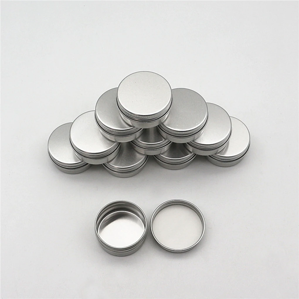 Balm Nail Art Cosmetic Cream Make Up Pot Lip Jar Tin Case Container 10pcs