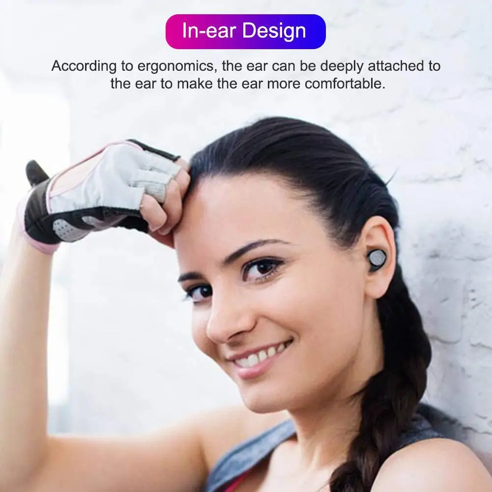 BEESCLOVER F9 мини 5D стерео звук беспроводной Bluetooth спортивные наушники IPX7 водонепроницаемый с 3500mA power Bank зарядное устройство коробка d40