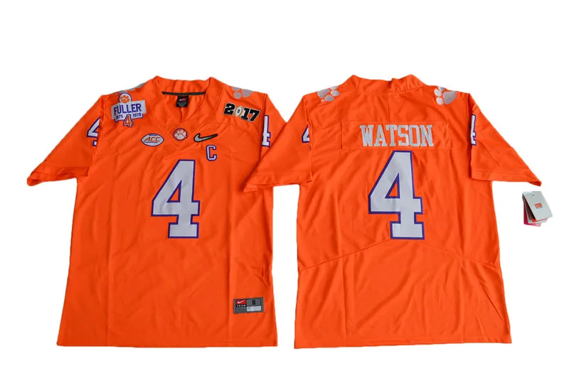 2 Мужские футболки Clemson DeShaun Watson 4 Diamond Quest Limited college - Цвет: 2