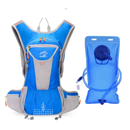blue water bag NEWBOLER 18L велосипедный рюкзак оранжевая велосипедная сумка с гидратацией открытый спортивный рюкзак-поилка альпинистский походный рюкзак - Цвет: blue water bag