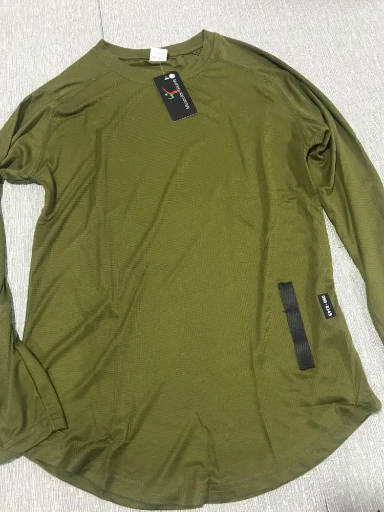 Muscle Fitness Brothers Autumn New Style Men Sports Casual Apparatus Exercise Running Quick-Dry Super Elastic Long-sleeved T-shi