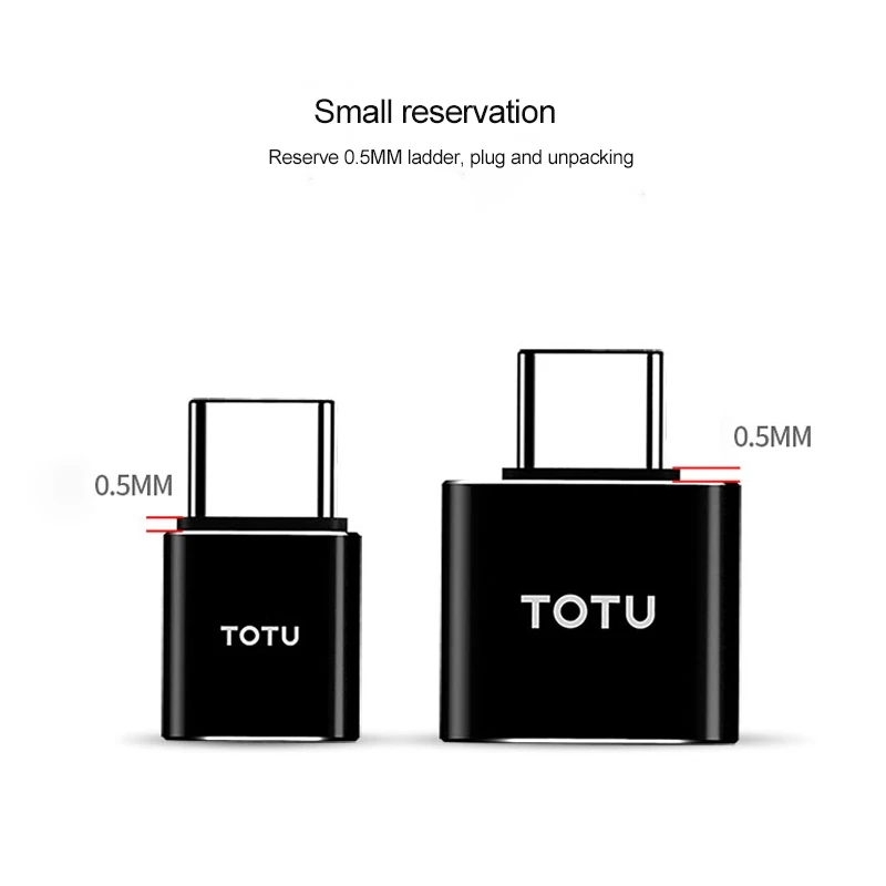TOTU телефон Зарядное устройство Адаптер 5В 2.4A кабель Micro USB-USB-C Тип-C адаптер для мобильного телефона