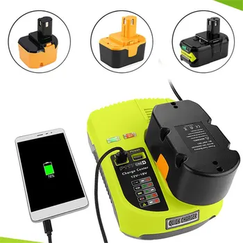 

Fast Shipping Battery Charger Battery Pack Power Tool Rechargeable For Ryobi P117 Ni-Cd Ni-Mh Li-Ion Battery Charger Plastic