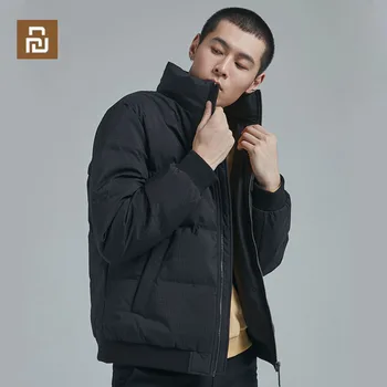 

New Youpin 90 Points Men's collar casual down jacket Layer composite fabric 90% white duck down 4 grade water repellent warm