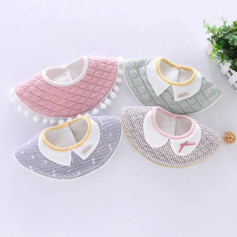 

Baby burping cloth baby waterproof saliva towel children's eating bag 360 ° rotation saliva round Bib