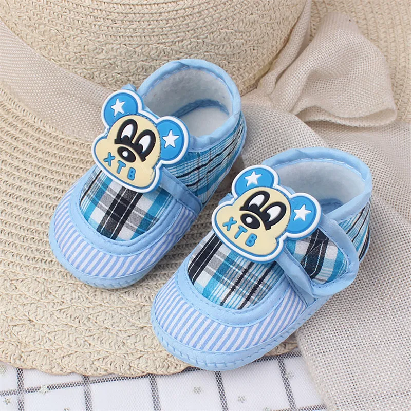 Cartoon Baby Shoes Toddler First Walk Cute Cotton Light Weight Comfortable Booties Newborn Autumn Sneaker Boys Summer Zapatos