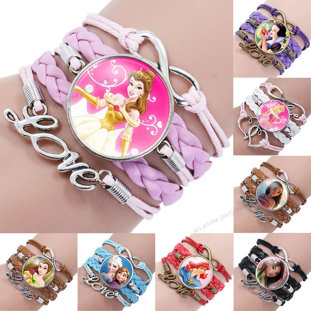 12 / 8 Kids Party Bag Fillers Pink Bracelets Gifts Girl Favour Princess  Mermaid