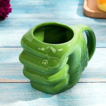 

Ceramic Cups Creative Mug for Coffee Iron Man Spider Man Captain America Hulk and Fist Shaped Porcelain Milk Mugs Funny Tea Cup