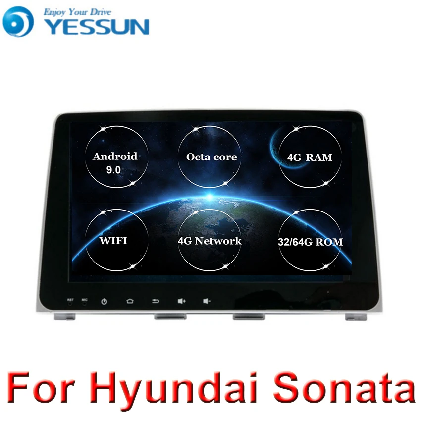 9 &quotAndroid автомобильный dvd мультимедийный плеер 8 ядер головное устройство для HYUNDAI
