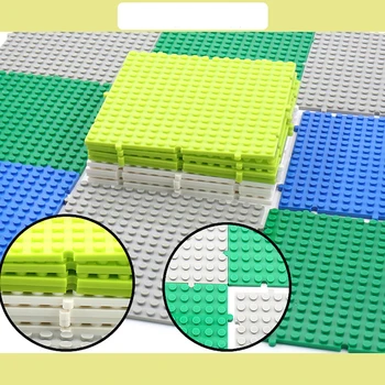 

6PCS 16*16 Dots Classic Interconnectabl Base Plates Blocks Small Size Bricks Baseplates Building Toys For Children Kids Gifts