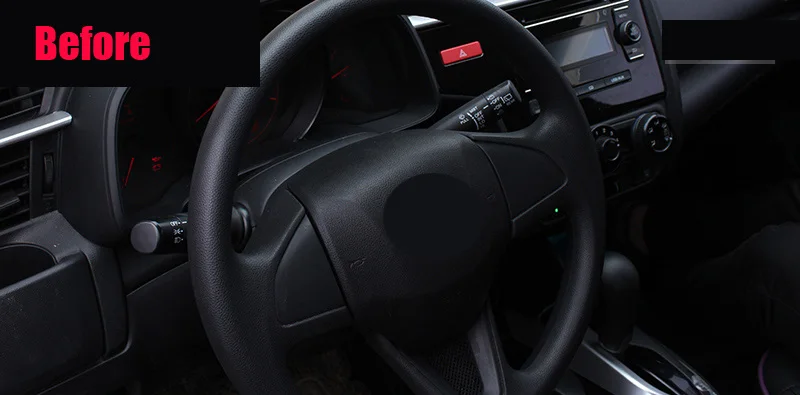 Автомобильный Стайлинг ABS Руль украшение отделка интерьера Автозапчасти автомобильные Чехлы для Honda FIT/JAZZ C1365